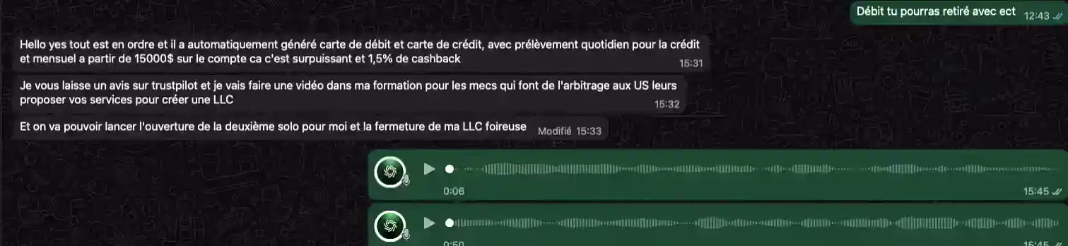 Client utilisant sa carte bancaire US