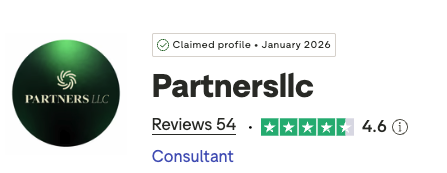 Profil Trustpilot Partnersllc 4,6/5 sur 54 avis